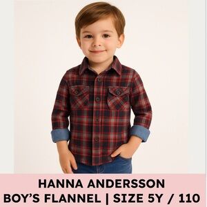 Hanna Andersson Plaid Flannel Shirt for Boys